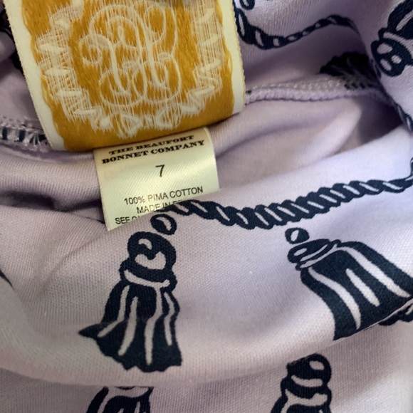 The Beaufort Bonnet Company Miss Todd Tassel Turtleneck Long Sleeve Shirt Girls - Picture 7 of 7